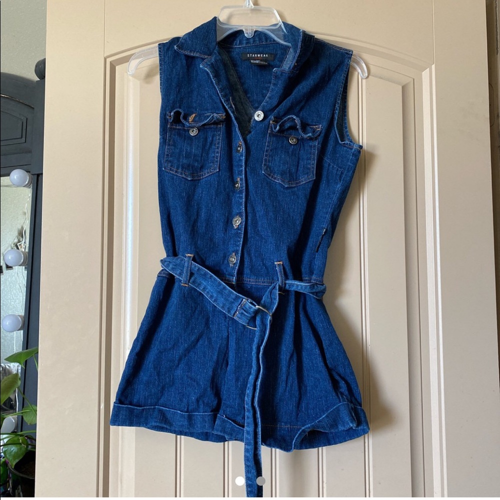 Denim Romper